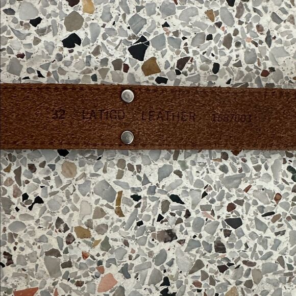 Canterbury brown leather western belt silver buckle 32 small s boho - Picture 5 of 8